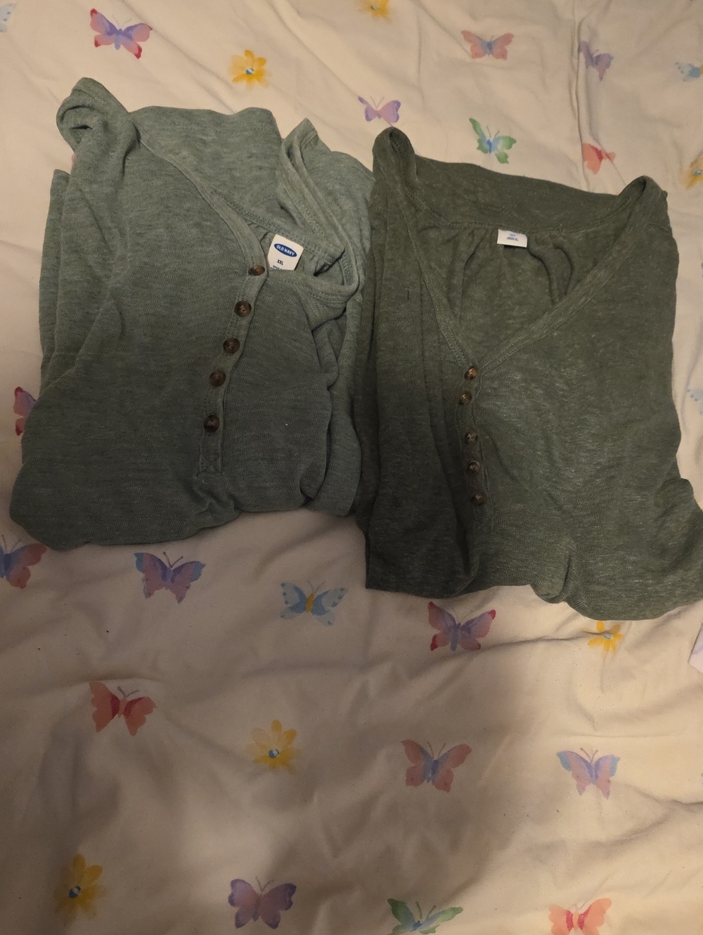 LOT of 2- XXL Old Navy Henley T-Shirts